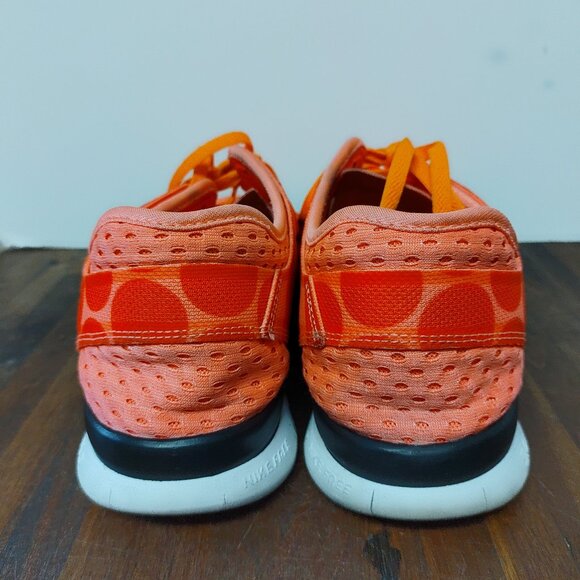 Nike Free 5.0 TR Fit 4 Lava Glow Women's Size 9 704695-602 Red Polka Dot - Picture 4 of 10